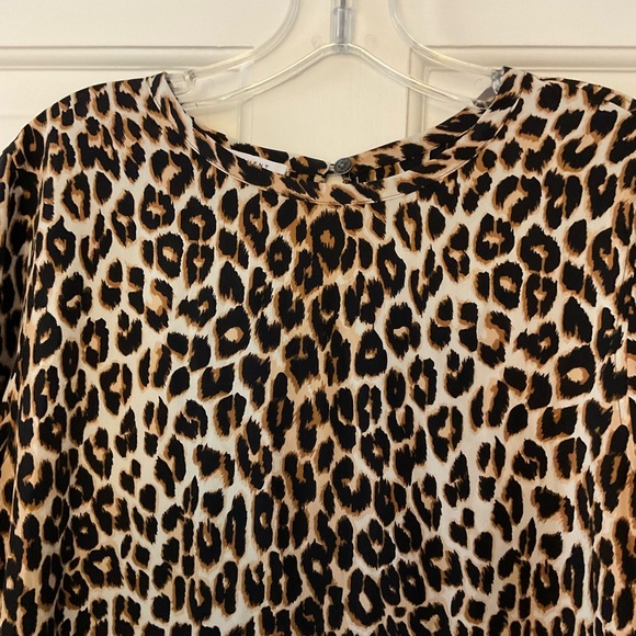 Equipment Aubrey Leopard Print Silk Dress Pockets Size M - Picture 7 of 11